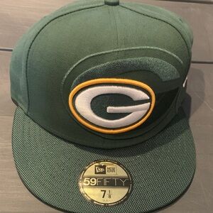 New Era Dark Green Cap with Team Packers Logo